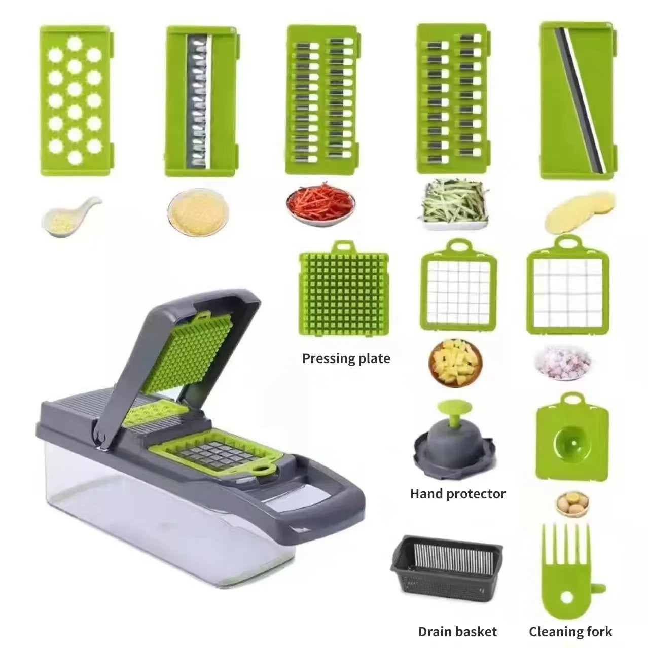 15 in 1 Multifunctional Vegetable Slicer Cutter Shredders Slicer