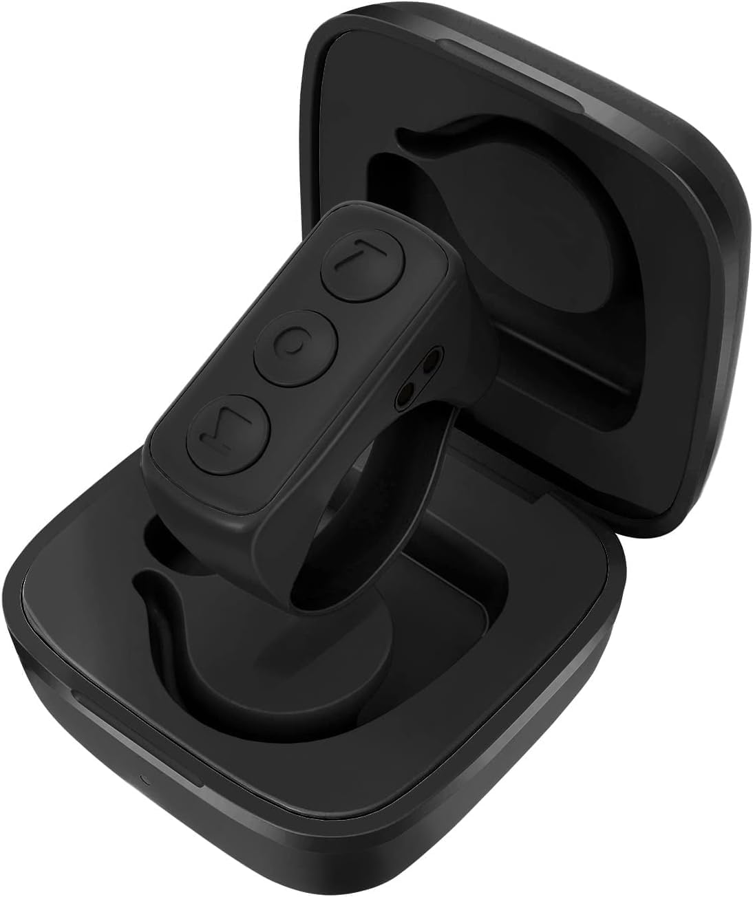 Remote Control for TikTok, Page Turner for iPad iPhone, Bluetooth Camera Video Recording Remote, Scrolling Ring for TIK Tok, iPhone, iPad, iOS, Android - Black