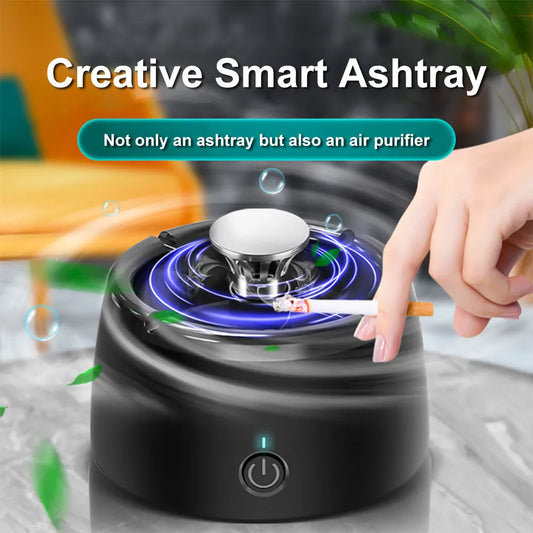 Ashtray with Air Purification USB Charging Smoke Automatic Removal Ashtrays Smoke Eliminator